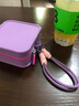 佐敦朱迪新款硅膠手提化妝包大容量撞色護膚品收納包旅行便攜防水手機包 正方糖【紫色】防水便攜 曬單實(shí)拍圖
