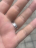 周六福（ZLF） S925銀飾情侶戒指男女簡(jiǎn)約潮流銀飾對戒送禮 父親節禮物 女戒15號 曬單實(shí)拍圖