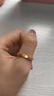六福珠寶 足金愛(ài)心小方戒實(shí)心情侶黃金戒指 計價(jià) 20號-約4.60克 曬單實(shí)拍圖