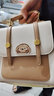 慕昂小眾設計包包2026新款雙肩包女休閑百搭高級感手提包外出旅行 米白色 帶掛件 曬單實(shí)拍圖
