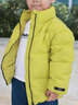 巴拉巴拉童裝兒童羽絨服女童男童面包服外套寶寶冬裝三防親子裝潮 黃綠41113-白鴨絨 120 cm 曬單實(shí)拍圖