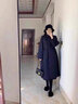 優(yōu)美珍日本孕婦棉服冬孕后期外穿中長(cháng)款新款冬季羽絨外套秋冬加厚棉衣女 黑色套裝 L 曬單實(shí)拍圖