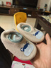 貝瑞加（Babyprints）兒童地板襪2雙四季寶寶軟底學(xué)步鞋室內早教襪套防滑隔涼 綠卡其S 曬單實(shí)拍圖