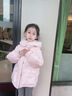 波司登（BOSIDENG）25新款羽絨服女兒童短款5A抗菌絨冬季連帽保暖外套T250246314I 美樂(lè )蒂派對粉9EN4 120 /60 約110-120cm 22kg 曬單實(shí)拍圖
