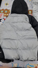 JOMA 荷馬短款羽絨服男 冬季保暖鴨絨防風(fēng)連帽運動(dòng)外套男 黑灰 L 曬單實(shí)拍圖