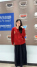 茵曼北極絨安可拉紅開衫毛衣女秋季時尚繡花慵懶針織外套 復(fù)古紅 L 曬單實拍圖