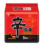 農心 香菇牛肉味辛拉面 方便面五連包 120g*5包夜宵泡面拉面 曬單實(shí)拍圖