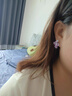 伊燦小眾鋯石花朵耳釘女高級感耳夾無耳洞耳環(huán)2025年新款爆款氣質(zhì)耳飾 小眾設計感紫色鋯石花朵耳釘 曬單實拍圖