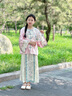 IVY HOUSE常春藤兒童裝女童2024年秋新款  新中式國風(fēng)馬面裙套裝漢服親子裝 粉紅色 140 cm 曬單實(shí)拍圖