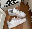 adidas ENTRAP美式校園風(fēng)運動(dòng)少年感復古籃球風(fēng)板鞋男女阿迪達斯   白色/粉色   37 曬單實(shí)拍圖