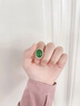 胖東來品質(zhì)S925純銀玉石戒指天然和田玉碧玉女款小眾指環(huán)生日禮物 優(yōu)選璽晶級碧玉戒指/可調(diào)節(jié)大小 曬單實拍圖