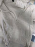 嬌茹妮 美式ins高街復(fù)古衛(wèi)衣女寬松情侶裝班服開(kāi)衫女秋寬松連帽拉鏈外套 花灰色（秋冬加絨）450克銀狐絨 XL （125—138斤） 曬單實(shí)拍圖