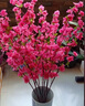 花藝知己仿真桃花枝客廳商場(chǎng)落地擺放桃花樹(shù)假樹(shù)裝飾插花梅花人造花桃樹(shù)枝 仿真桃花枝120cm粉色 單支 1支 曬單實(shí)拍圖