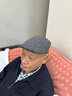 SOMUBAY中老年人爸爸帽子男秋冬加絨保暖鴨舌帽爺爺老頭老人帽英倫前進(jìn)帽 深灰色 均碼（56-60cm） 曬單實(shí)拍圖