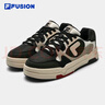斐樂(lè )（FILA） FUSION斐樂(lè )潮牌BANK DX男鞋場(chǎng)下滑板鞋新款時(shí)尚厚底鞋 豆腐白/黑-TB 43 曬單實(shí)拍圖