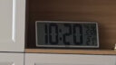 汉时（Hense）创意电子钟万年历大屏数字挂钟台钟液晶显示多功能闹钟客厅卧室座钟HA88金色 实拍图