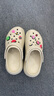 卡駱馳crocs檀健次推薦款光輪洞洞鞋百搭舒適女厚底老爹鞋207988 骨白色-2Y2(含智必星) 37 (230mm) 38 曬單實(shí)拍圖