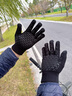 卡爾美（KELME）騎行手套男毛線(xiàn)手套冬季保暖手套防寒觸屏手套跑步運動(dòng)訓練 黑色  曬單實(shí)拍圖