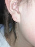 七妹S925銀耳圈耳環(huán)男女潮人耳扣韓國氣質(zhì)小耳釘百搭大圓圈小眾設計 曬單實(shí)拍圖