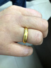 周大福 泥鰍背 足金黃金戒指(工費280)約6.75g EOF1422 曬單實(shí)拍圖