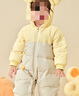 巴拉巴拉童裝嬰兒羽絨服連體衣寶寶2025新款冬裝加厚保暖哈衣爬服萌趣造型 咖色小鴨子-白鴨絨 90 cm-充絨量93g 曬單實(shí)拍圖