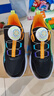 特步童鞋兒童跑步鞋男童中大童透氣休閑旋鈕扣運動(dòng)鞋耐磨防滑跑步鞋 黑/橙黃色/紫外光 37 曬單實(shí)拍圖