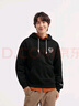 森馬（Semir）梅花系列衛(wèi)衣男運(yùn)動(dòng)風(fēng)情侶裝冬季印花連帽上衣寬松潮101724116220 曬單實(shí)拍圖