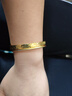 御龍鏡碎碎冰黃金手鐲女新款 999足金爆閃金手環(huán)金鐲子送女友生日禮物 58圈 金約8.8g  克重多退少補 曬單實(shí)拍圖