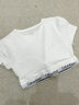 Calvin Klein內衣【摩登引力帶】女士ck無(wú)鋼圈輕運動(dòng)內搭T恤式文胸QF7213AD 100-月光白 S 推薦70A-75A 曬單實(shí)拍圖