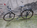 邦德·富士達公路自行車(chē)鋁架禧瑪諾7速男女式成人城市休閑越野跑車(chē)電鍍灰 曬單實(shí)拍圖