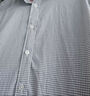 BLACKMONDAY純棉格子襯衫男全棉液氨抗皺男士正裝商務(wù)休閑長(cháng)袖襯衣 曬單實(shí)拍圖