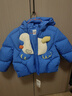巴拉巴拉童裝兒童羽絨服女童男童2025年嬰兒寶寶冬季保暖外套厚萌趣可愛(ài)潮 藍色小狗80102-白鴨絨 110 （充絨量86g 適合3-5歲） 曬單實(shí)拍圖