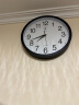 北极星（POLARIS）挂钟时尚创意客厅钟表 简约石英钟30cm 2842黑色 晒单实拍图