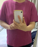 雲上生活【夏日梅梅】顯白貼標百搭正肩T恤2025夏季休閑短袖女T8601X 梅子色 L (建議110-120斤左右) 曬單實(shí)拍圖