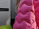 特步（XTEP）兒童【云朵系列】羽絨服秋季男女童小中大童輕盈柔軟溫暖舒適外套 粉玫紅-絨子含量85% 140 充絨量55g 曬單實(shí)拍圖