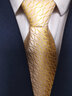 征澀新款領(lǐng)帶男士領(lǐng)帶金色新郎結婚禮商務(wù)正裝黃色領(lǐng)帶上班手打拉鏈式 曬單實(shí)拍圖