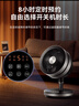 格力（GREE）空氣循環(huán)扇臺式風(fēng)扇家用電風(fēng)扇上下左右搖頭小風(fēng)扇電扇渦輪換氣扇循環(huán)對流風(fēng)扇 8吋變頻14米送風(fēng)款FSTZ-20X60Bg3 曬單實(shí)拍圖