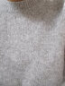 无印良品 MUJI 女式 含牦牛绒骆驼绒圆领毛衣 长袖针织衫秋 冬季 浅灰棕色 XS-S 155/80A 实拍图
