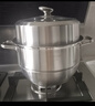 美廚（maxcook）蒸鍋 304不銹鋼32cm二層蒸鍋 加厚復底蒸鍋 燃氣電磁爐通用 曬單實(shí)拍圖