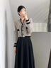 DXOT法式小香風(fēng)短款開衫毛衣女2025早秋秋裝新款高級感針織衫外套上衣 圖片色版 M建議95-110斤 曬單實拍圖