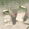 獵吶國風輕便防曬太陽傘女小巧便攜折疊迷你口袋晴雨兩用扁六折遮陽傘 國風太陽傘【竹韻-扁六折】 曬單實拍圖
