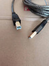 綠歡 USB-方口傳輸線信捷touchwin觸摸屏數(shù)據(jù)線下載線步科MT4/5000 ET070/100編程電纜PLC下載線通訊線 USB方口線 3米（雙磁環(huán)） 曬單實拍圖