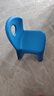 茶花（CHAHUA）兒童凳幼兒園靠背椅子家用椅寶寶椅小板凳塑料靠背加厚防滑小椅子 藍灰色一個(gè)裝 坐高27cm 曬單實(shí)拍圖