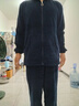 莫代爾珊瑚絨睡衣男士可外穿秋冬季拉鏈運動(dòng)風(fēng)帥氣法蘭絨家居服套裝春秋 L203藏青運動(dòng)風(fēng) XL 男【130-150斤】 曬單實(shí)拍圖