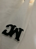 MO&Co.MC刺繡棉質(zhì)寬松T恤美式復古打底衫情侶裝t恤純棉T恤摩安珂 本白色-第2批 XS 155 曬單實(shí)拍圖