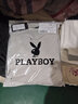 花花公子（PLAYBOY）毛衣男士冬季新款加厚保暖慵懶風(fēng)打底針織衫男款仿水貂絨線衣毛衫 米灰保暖厚款 XL 曬單實(shí)拍圖