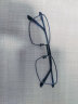 万新（WAN XIN） 近视眼镜防蓝光辐射非球面现片配眼镜框男女0-1500度配成品眼镜 钛+金属-全框-50012C1-黑色 1.60多屏防蓝光镜片（近视超薄） 实拍图