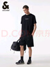 杰克·瓊斯（JACK&JONES） 杰克瓊斯夏季款彈力清爽膠印腰果花膠印圓領(lǐng)立體logo短袖T恤男款 曬單實(shí)拍圖