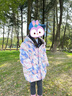 蕉內小氫氣502Cloud兒童羽絨服男女童連帽寶寶大童中長(cháng)款加厚防風(fēng)外套 珊瑚粉筆觸 130 曬單實(shí)拍圖