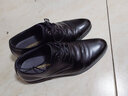 老人頭（LAORENTOU）尖頭皮鞋男休閑軟底正裝商務(wù)英倫工作上班皮鞋 200240 黑 43 曬單實(shí)拍圖